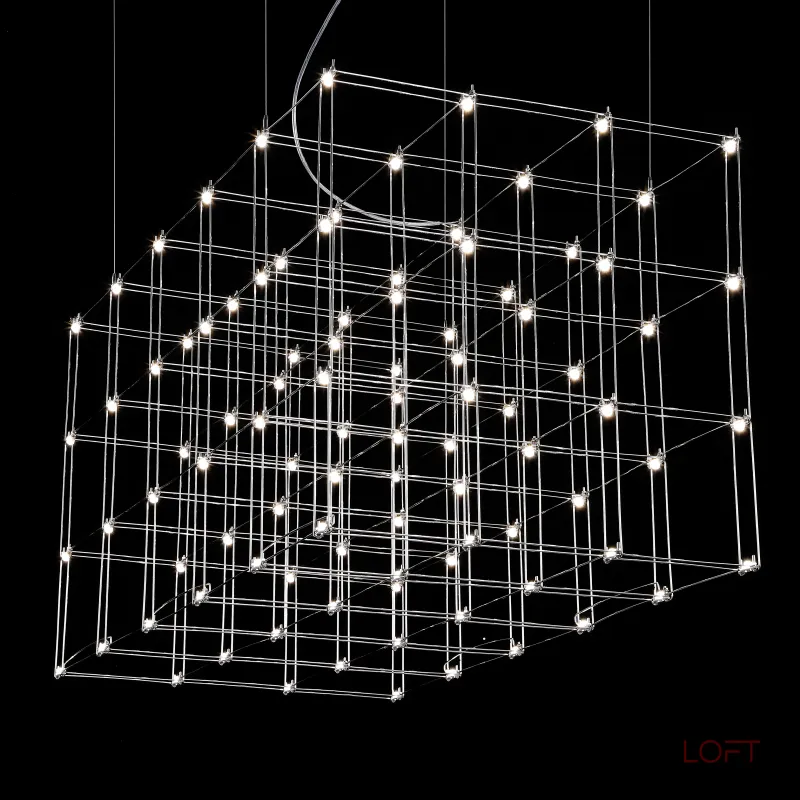 Подвесная люстра Quasar Cosmos Square LED pendant light 120/60/60