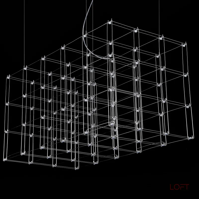 Подвесная люстра Quasar Cosmos Square LED pendant light 120/60/60