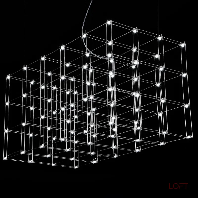 Подвесная люстра Quasar Cosmos Square LED pendant light 120/60/60