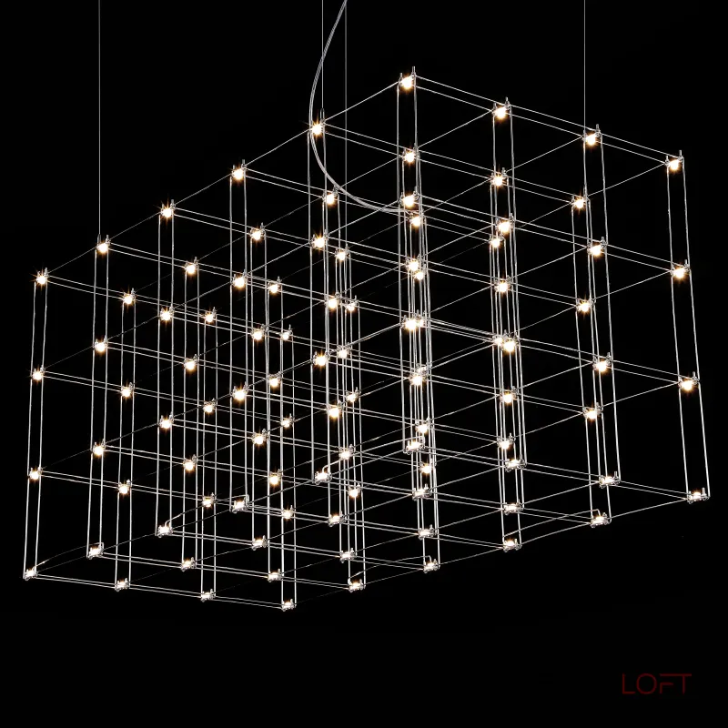 Подвесная люстра Quasar Cosmos Square LED pendant light 120/60/60