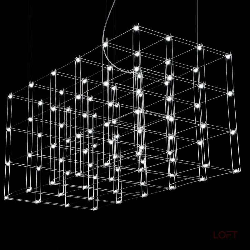 Подвесная люстра Quasar Cosmos Square LED pendant light 120/60/60