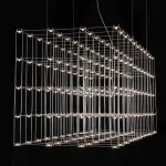 Подвесная люстра Quasar Cosmos Square LED pendant light 80/80/200
