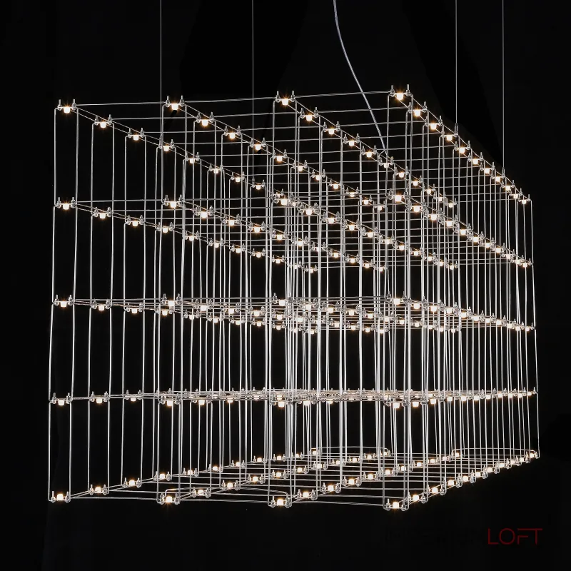 Подвесная люстра Quasar Cosmos Square LED pendant light 80/80/200