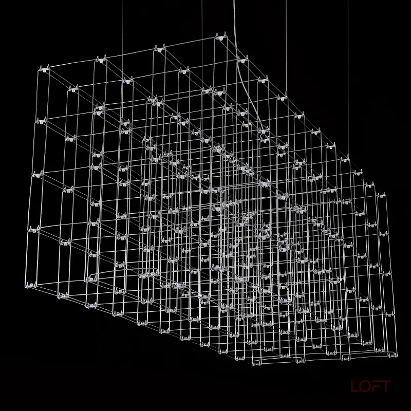 Подвесная люстра Quasar Cosmos Square LED pendant light 80/80/200