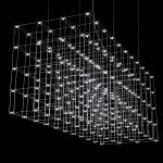 Подвесная люстра Quasar Cosmos Square LED pendant light 80/80/200