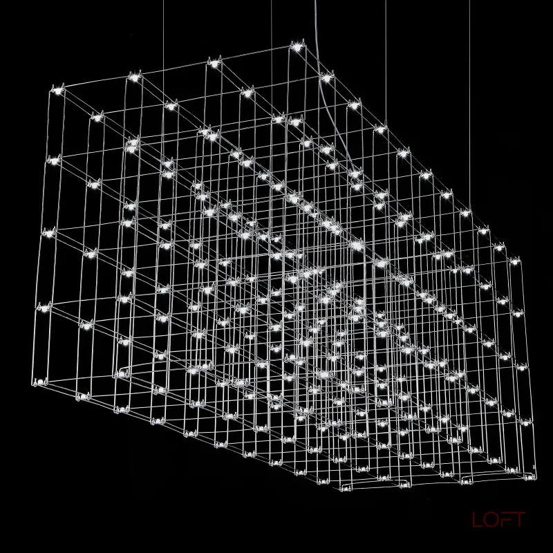 Подвесная люстра Quasar Cosmos Square LED pendant light 80/80/200