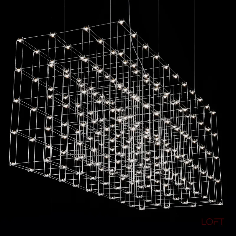 Подвесная люстра Quasar Cosmos Square LED pendant light 80/80/200