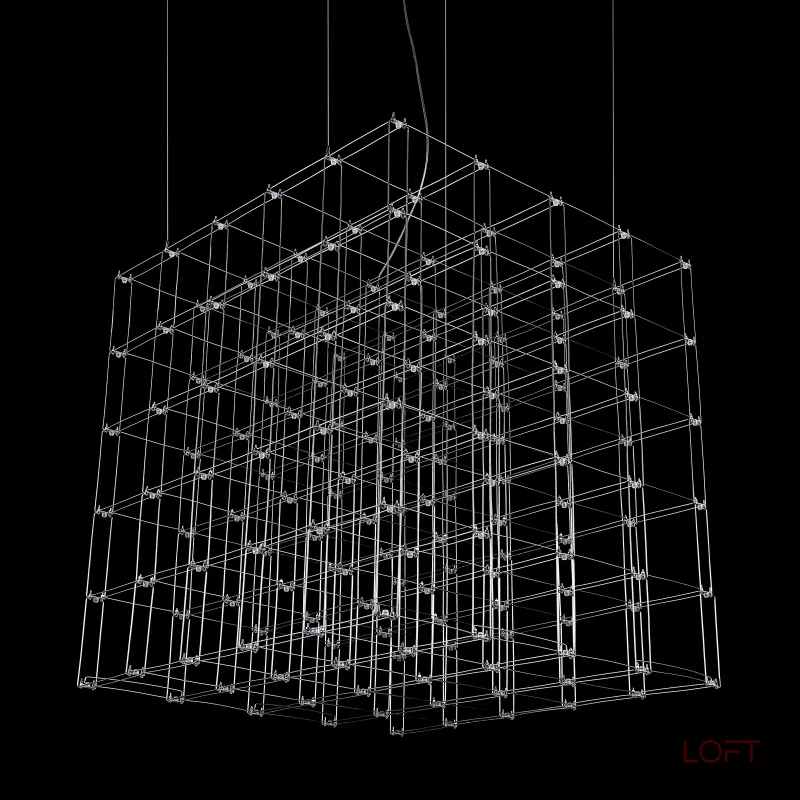 Подвесная люстра Quasar Cosmos Square LED pendant light 100/100/100