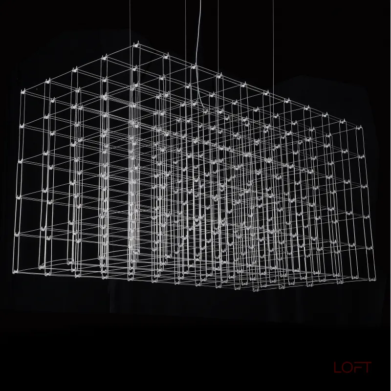 Подвесная люстра Quasar Cosmos Square LED pendant light 200/100/100