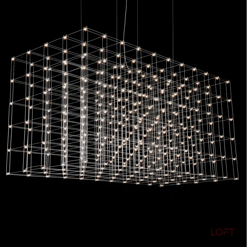 Подвесная люстра Quasar Cosmos Square LED pendant light 200/100/100