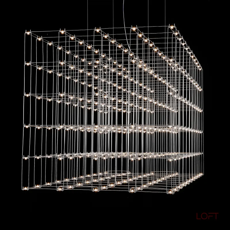Подвесная люстра Quasar Cosmos Square LED pendant light 200/100/100