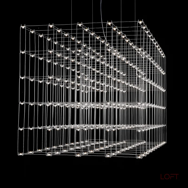 Подвесная люстра Quasar Cosmos Square LED pendant light 200/100/100