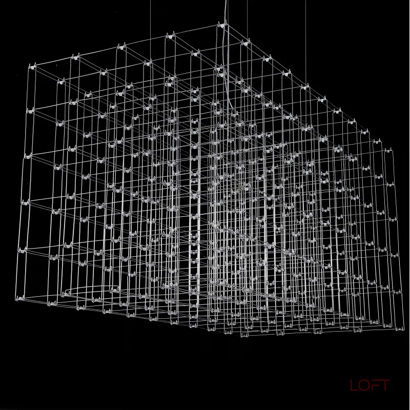 Подвесная люстра Quasar Cosmos Square LED pendant light 200/100/100