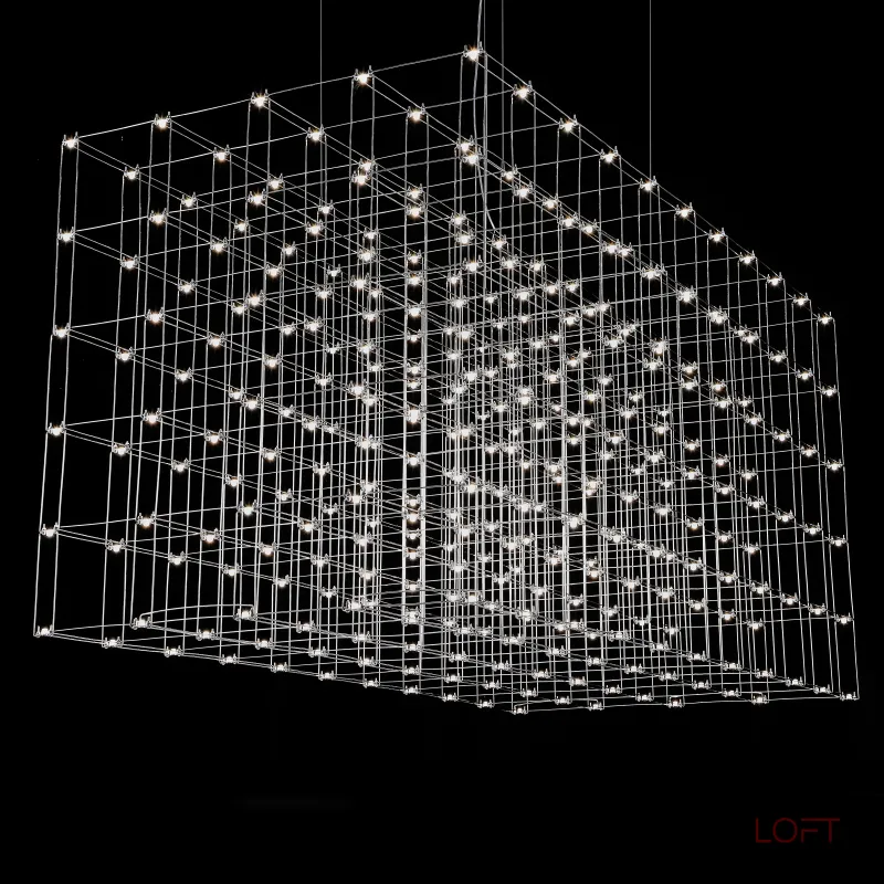 Подвесная люстра Quasar Cosmos Square LED pendant light 200/100/100