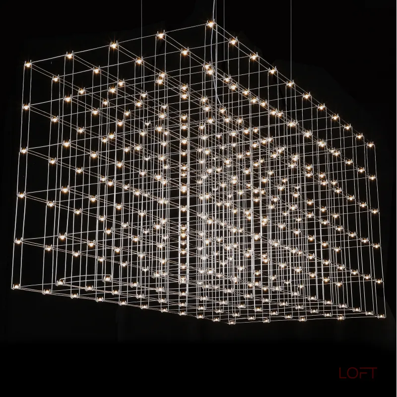 Подвесная люстра Quasar Cosmos Square LED pendant light 200/100/100