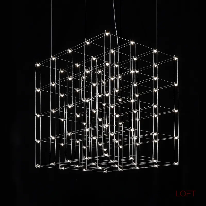 Подвесная люстра Quasar Cosmos Square LED pendant light 80/80/80