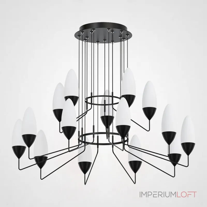 Подвесная люстра TACT 10+5 от ImperiumLoft Подвесная люстра TACT 10+5 от ImperiumLoft