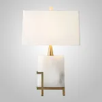 Настольная лампа Art-Deco White marble Lamp от ImperiumLoft