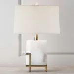 Настольная лампа Art-Deco White marble Lamp от ImperiumLoft