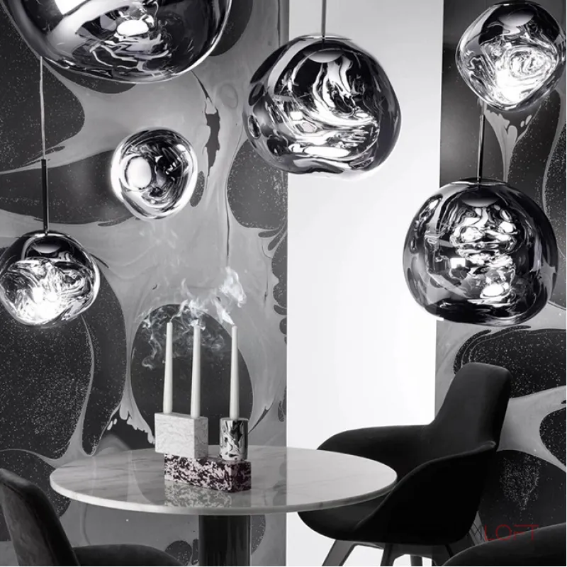 Подвесной светильник Tom Dixon Melt Pendant Silver D38 от ImperiumLoft