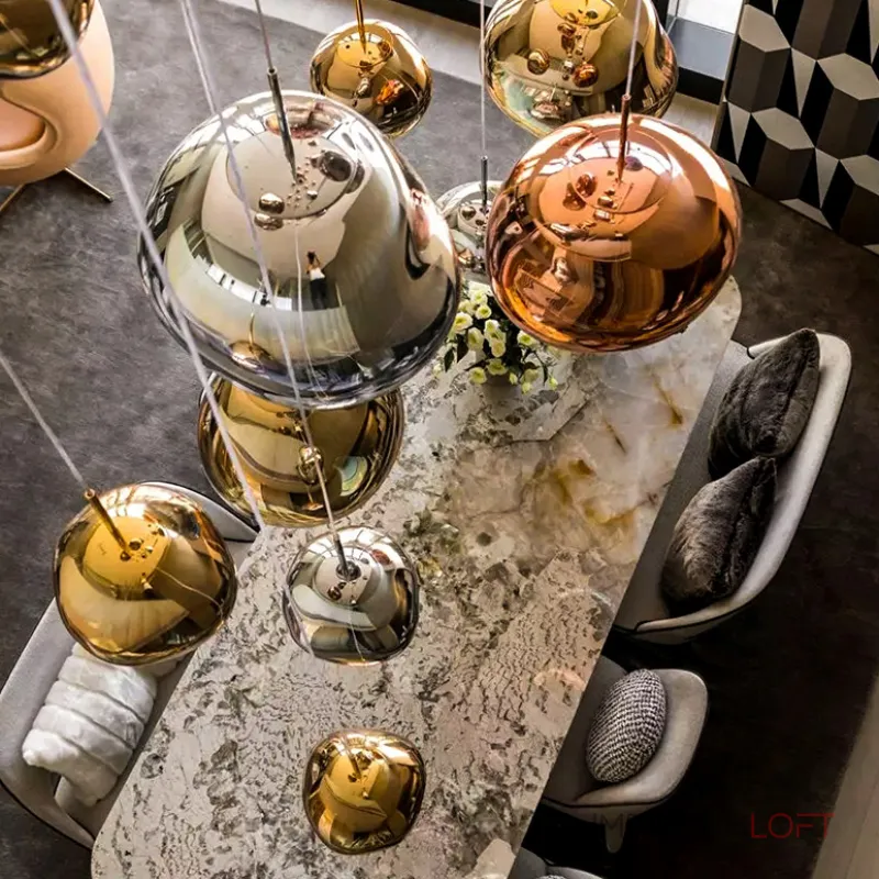 Подвесной светильник Tom Dixon Melt Pendant Silver D38 от ImperiumLoft