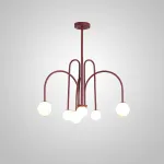 Люстра на штанге DAY L6 D75 Red