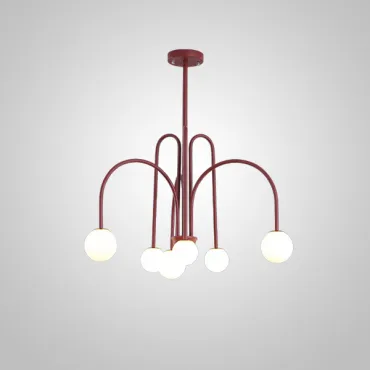 Люстра на штанге DAY L6 D75 Red