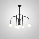 Люстра на штанге DAY L6 D75 Black