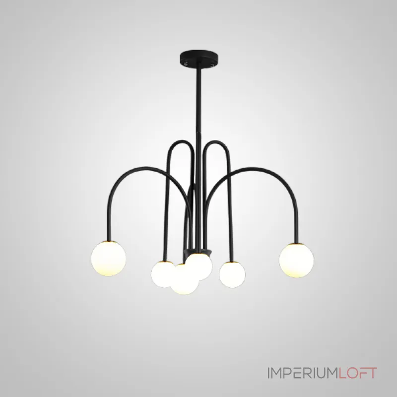 Люстра на штанге DAY L6 D75 Black Люстра на штанге DAY L6 D75 Black