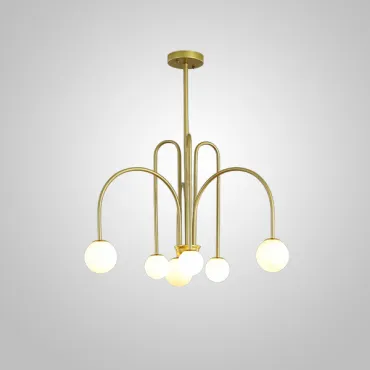 Люстра на штанге DAY L6 D75 Gold