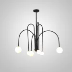 Люстра на штанге DAY L6 D100 Black