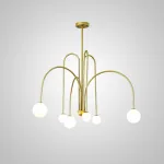 Люстра на штанге DAY L6 D100 Gold