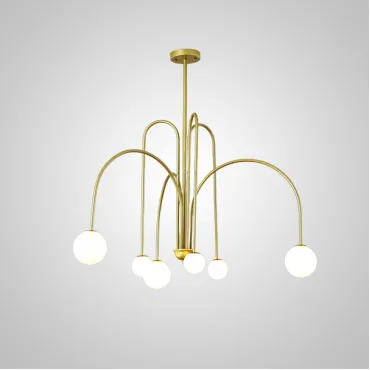 Люстра на штанге DAY L6 D100 Gold