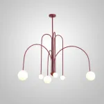 Люстра на штанге DAY L6 D130 Red