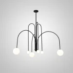 Люстра на штанге DAY L6 D130 Black