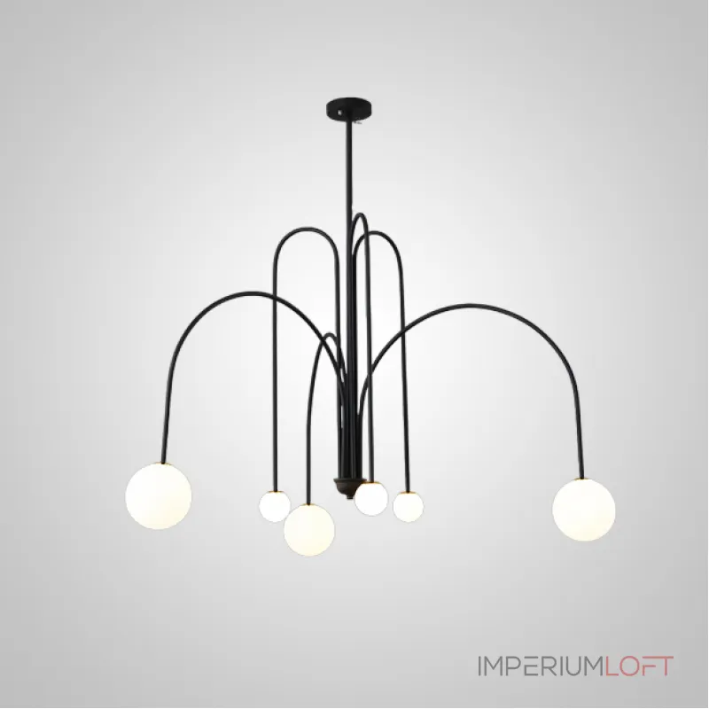 Люстра на штанге DAY L6 D130 Black Люстра на штанге DAY L6 D130 Black