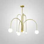 Люстра на штанге DAY L6 D130 Gold