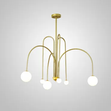 Люстра на штанге DAY L6 D130 Gold