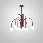 Люстра на штанге DAY L8 D75 Red