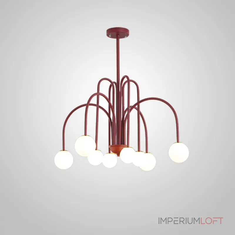 Люстра на штанге DAY L8 D75 Red Люстра на штанге DAY L8 D75 Red