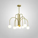 Люстра на штанге DAY L8 D75 Gold