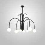 Люстра на штанге DAY L8 D100 Black