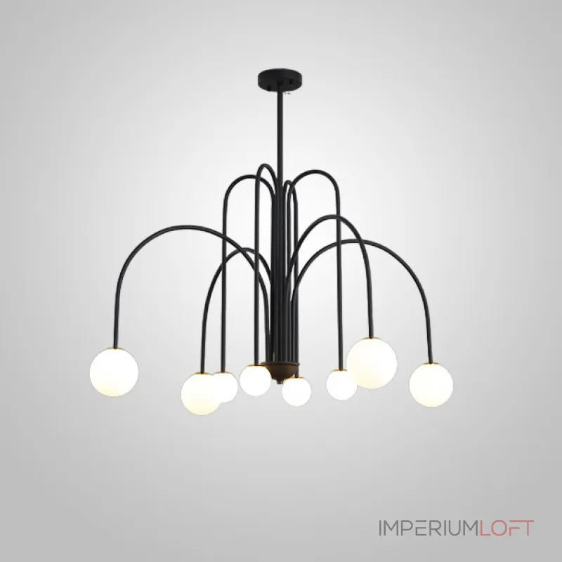 Люстра на штанге DAY L8 D100 Black Люстра на штанге DAY L8 D100 Black