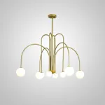 Люстра на штанге DAY L8 D100 Gold