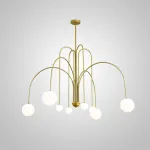 Люстра на штанге DAY L8 D130 Gold