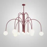 Люстра на штанге DAY L12 D100 Red