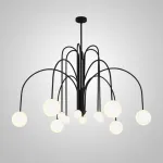 Люстра на штанге DAY L12 D100 Black