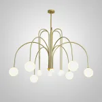 Люстра на штанге DAY L12 D100 Gold