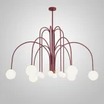 Люстра на штанге DAY L12 D130 Red