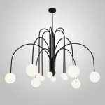 Люстра на штанге DAY L12 D130 Black